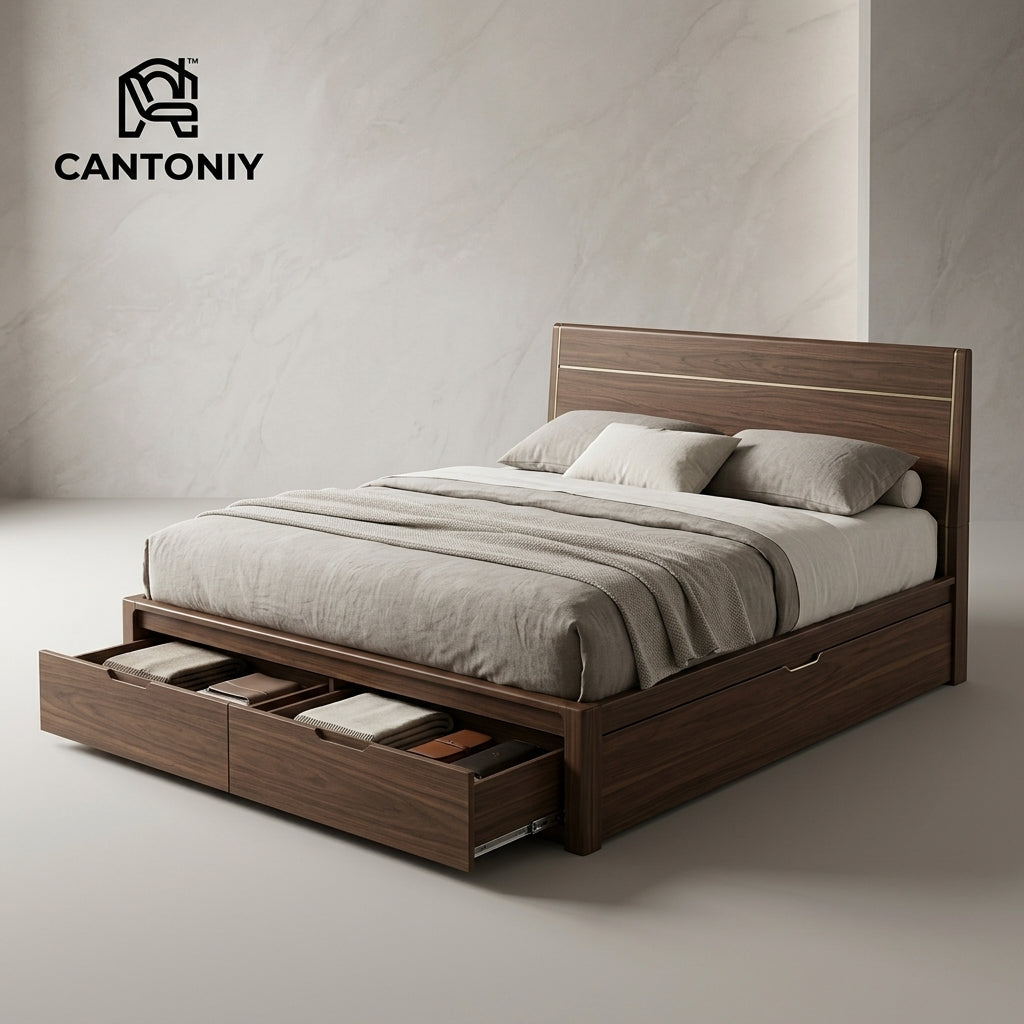 Cantoniy™ Hidden-Store Bed