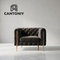 Cantoniy™ Noir Tufted Accent Chair 🖤